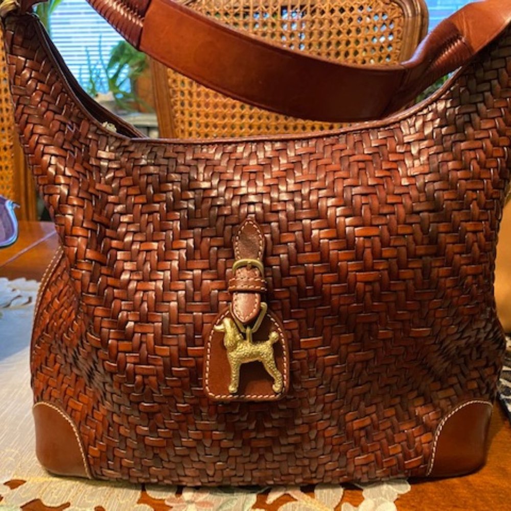 Barry Kieselstein-Cord Poodle Shoulder Bag - 12" wide, 12" tall, 5" Deep